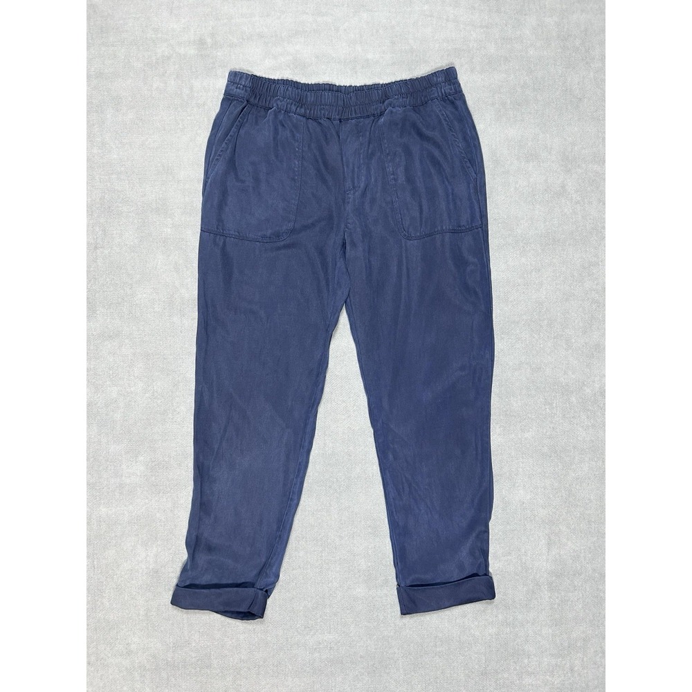 Soft Joie Saphine Pull On Pant Women's Small Twill Roll Cuff Lightweight Cropped